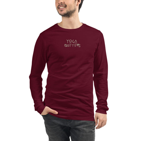 Yoga Quitter Unisex Cotton Long Sleeve - The Groovalution - Little Red General Store