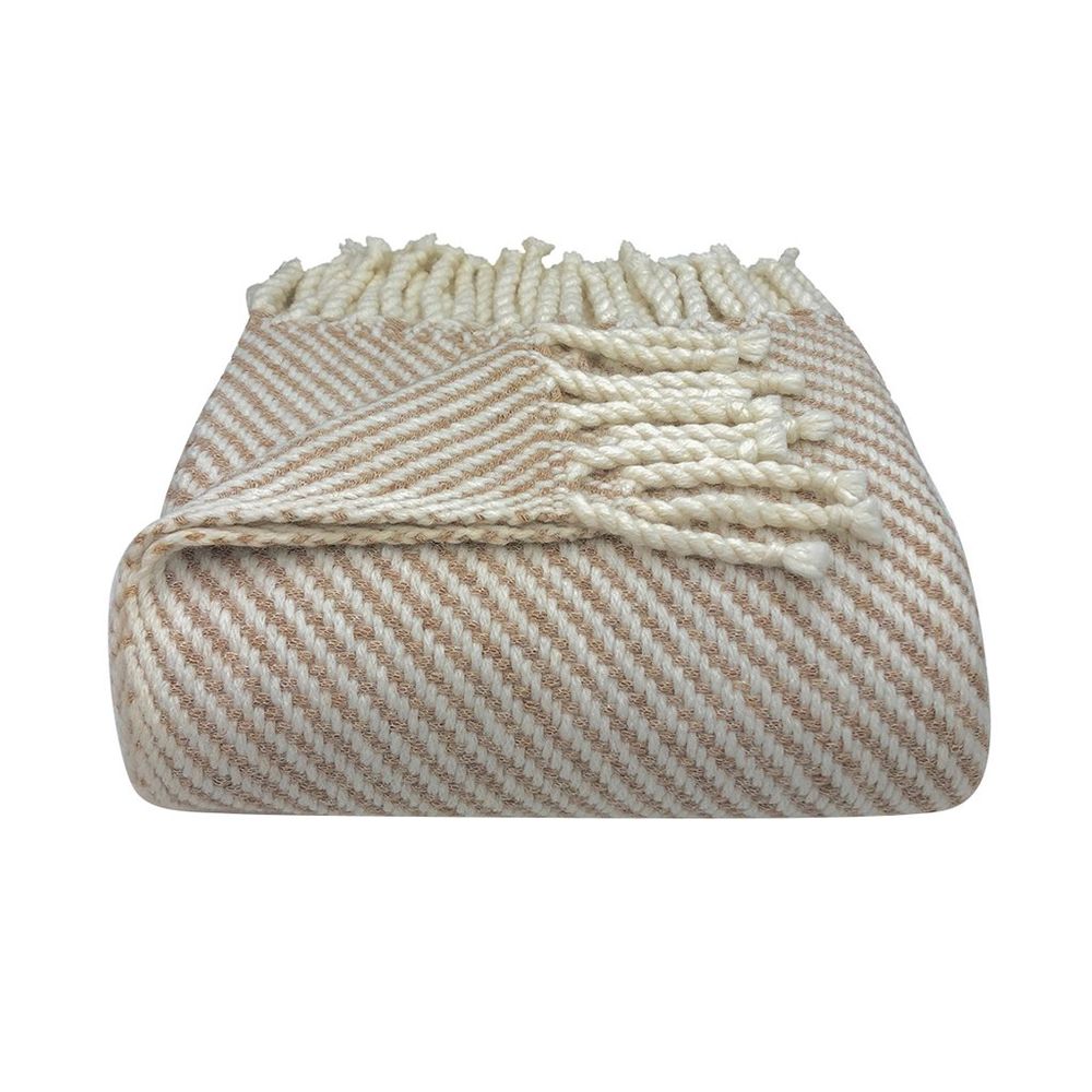 Chunky Camel Stripe Alpaca Throw - The Groovalution - Little Red General Store