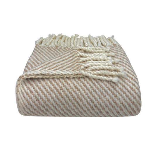Chunky Camel Stripe Alpaca Throw - The Groovalution - Little Red General Store
