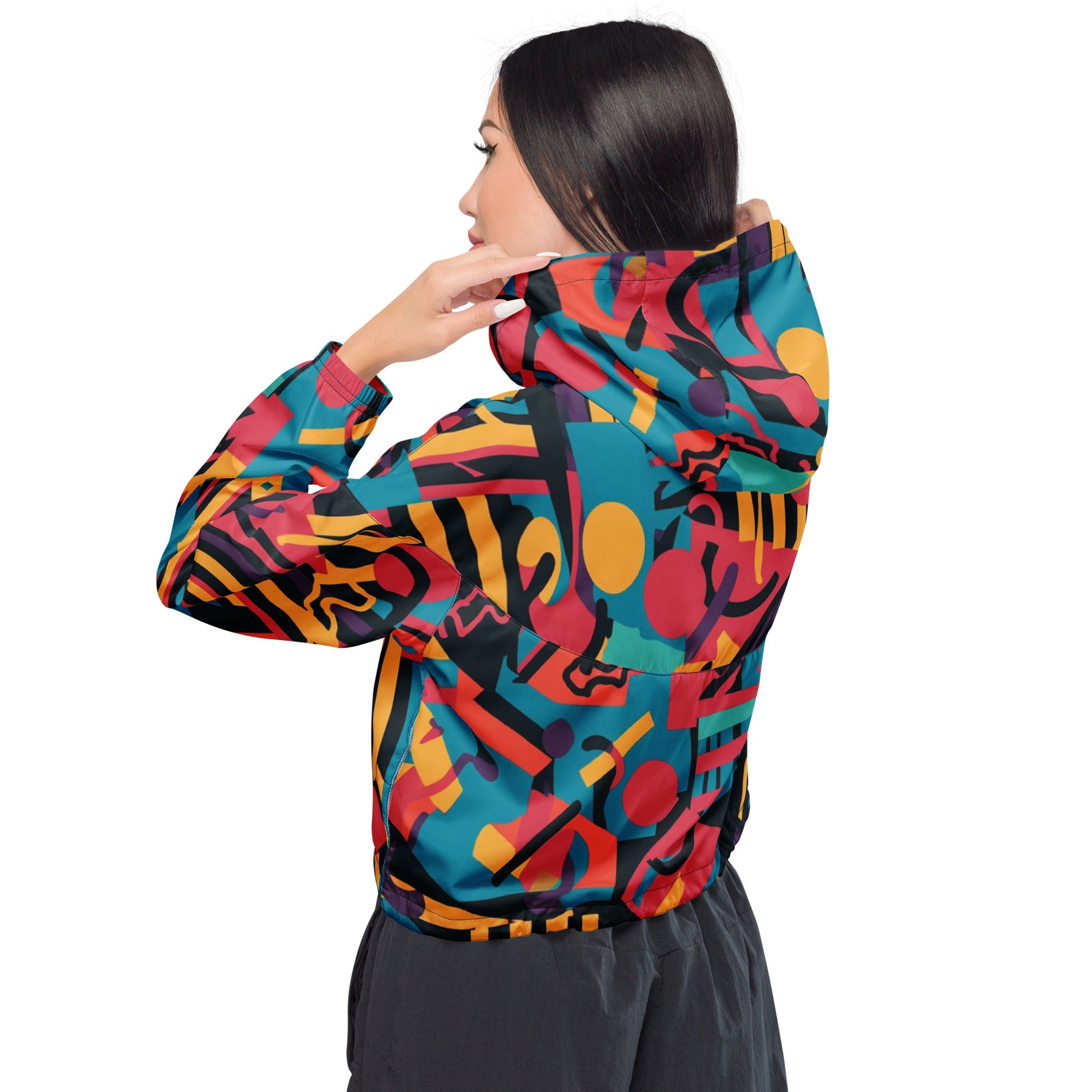 Feels Like Paradise Women’s Cropped Windbreaker - The Groovalution - Little Red General Store