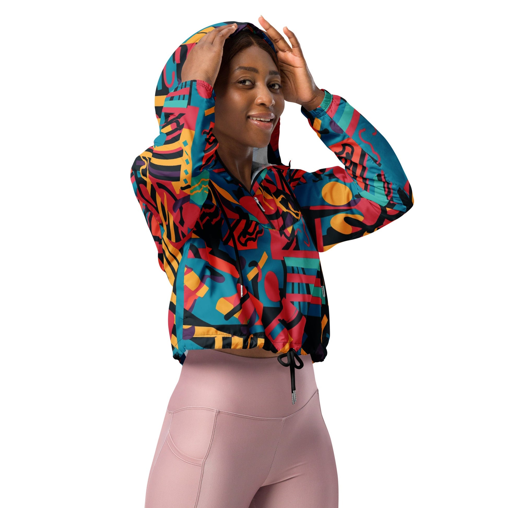 Feels Like Paradise Women’s Cropped Windbreaker - The Groovalution - Little Red General Store