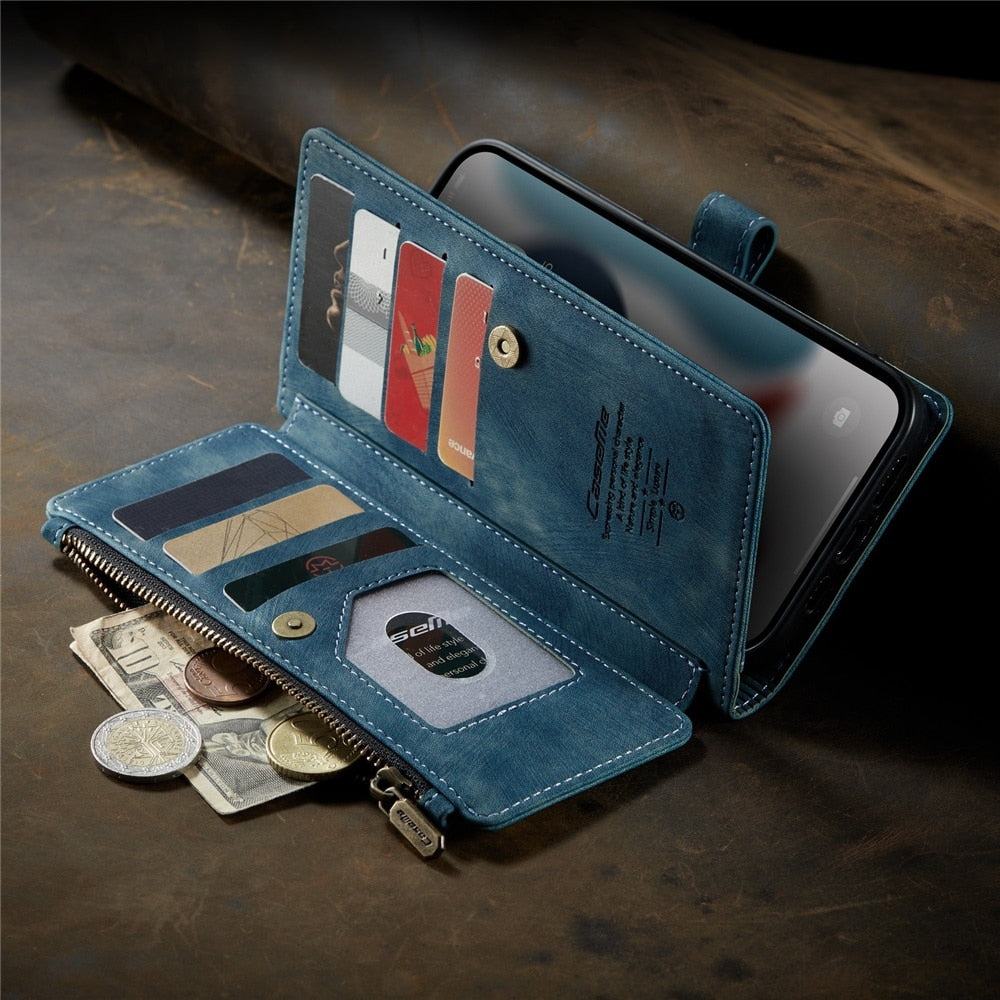 Premium Vegan Leather Wallet Case for iPhone - The Groovalution - Little Red General Store