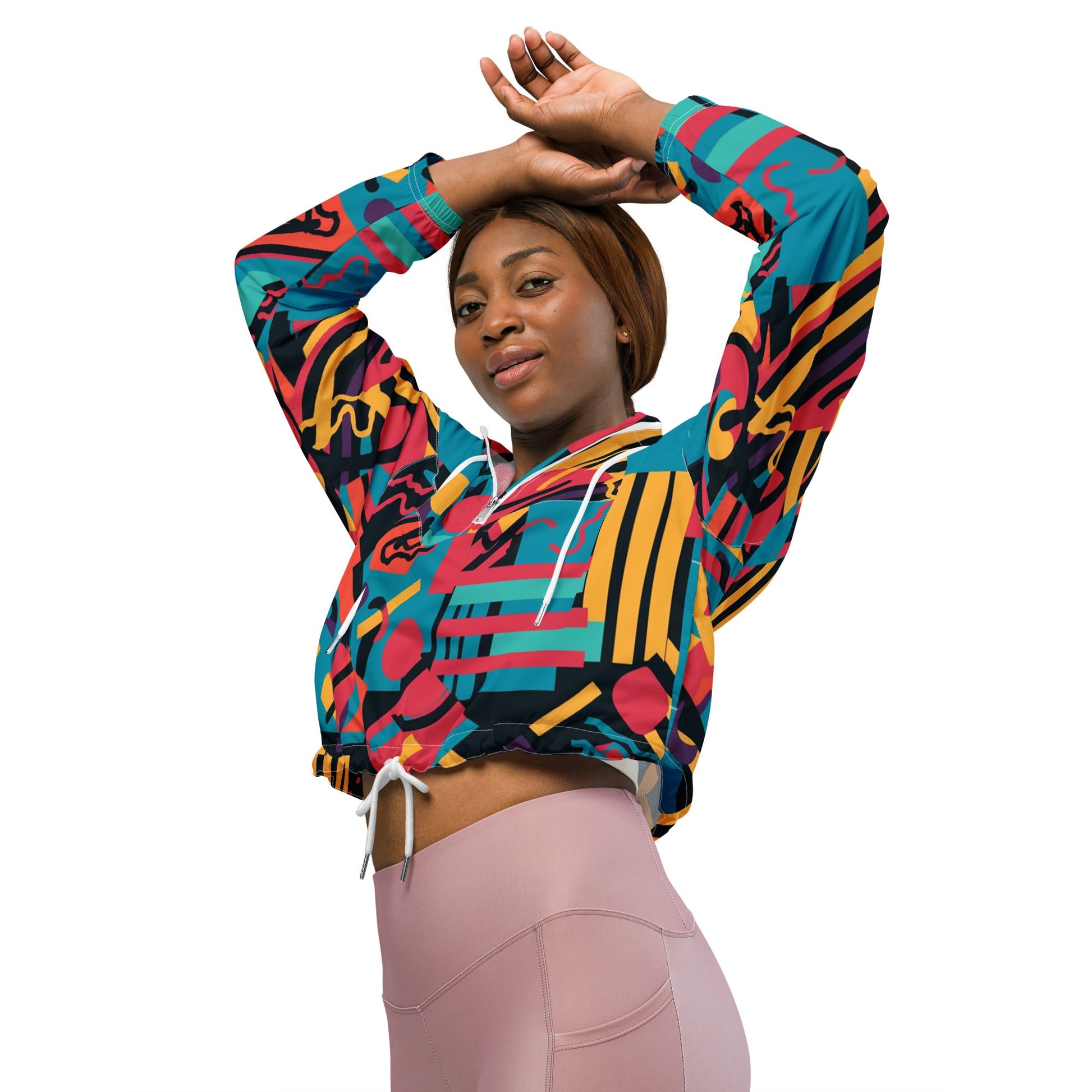 Feels Like Paradise Women’s Cropped Windbreaker - The Groovalution - Little Red General Store
