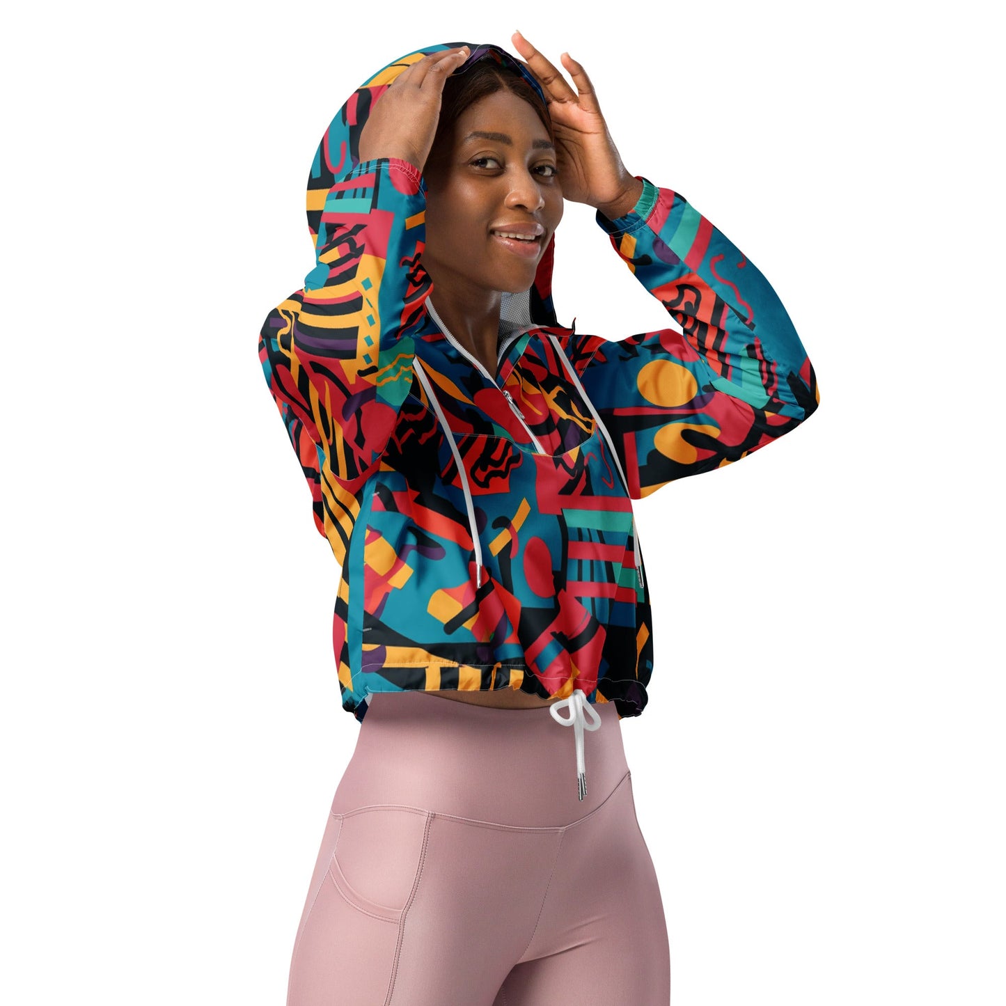 Feels Like Paradise Women’s Cropped Windbreaker - The Groovalution - Little Red General Store
