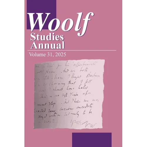 Woolf Studies Annual Volume 31