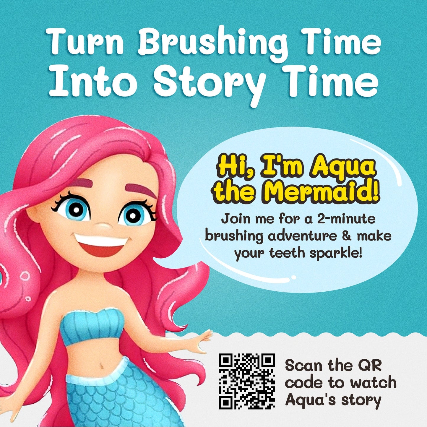 Aqua the Mermaid - Toothbrush Toys - Little Red General Store