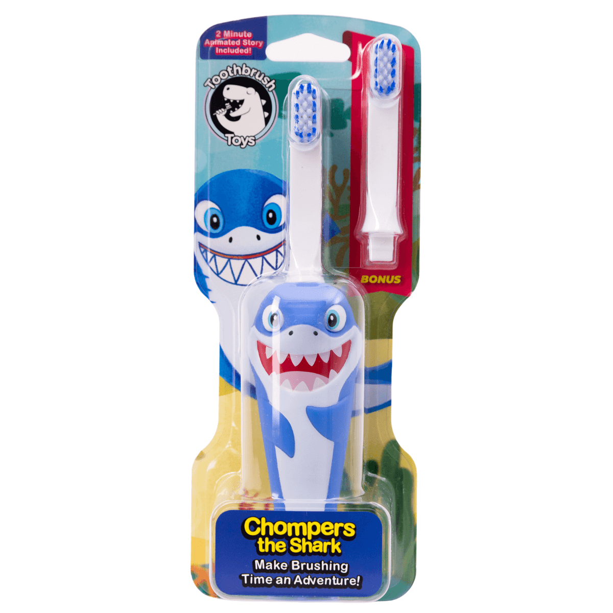 Chompers the Shark - Toothbrush Toys - Little Red General Store