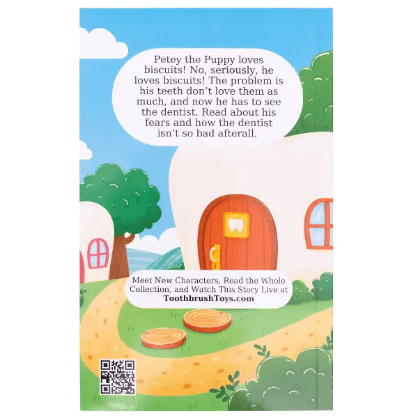 Storybook: Petey the Puppy Goes to the Dentist - Toothbrush Toys - Little Red General Store