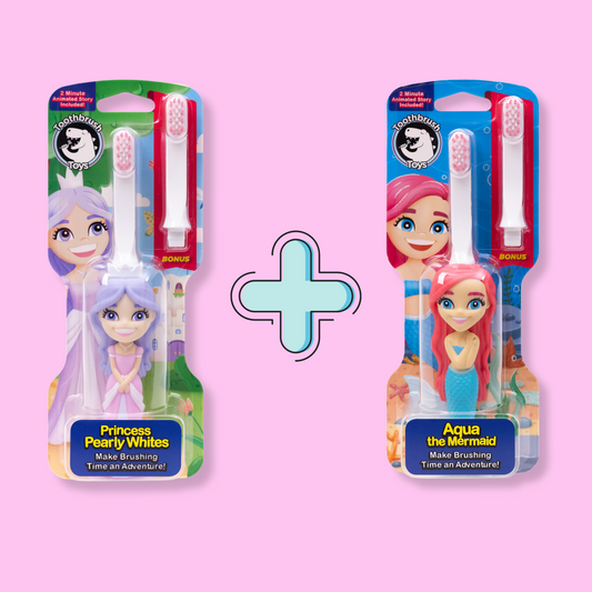Mermaid & Princess Sparkle Set - Toothbrush Toys - Little Red General Store