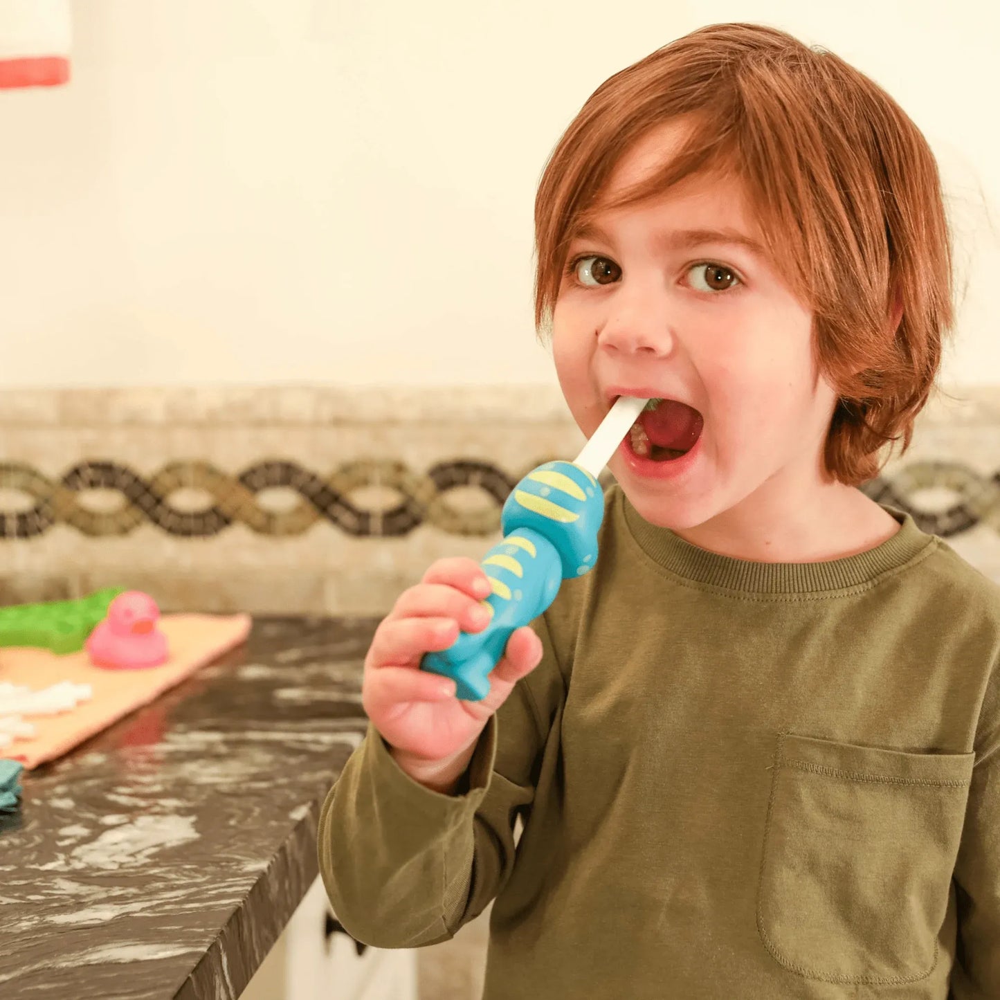 Brushy the Brushasaurus - Toothbrush Toys - Little Red General Store