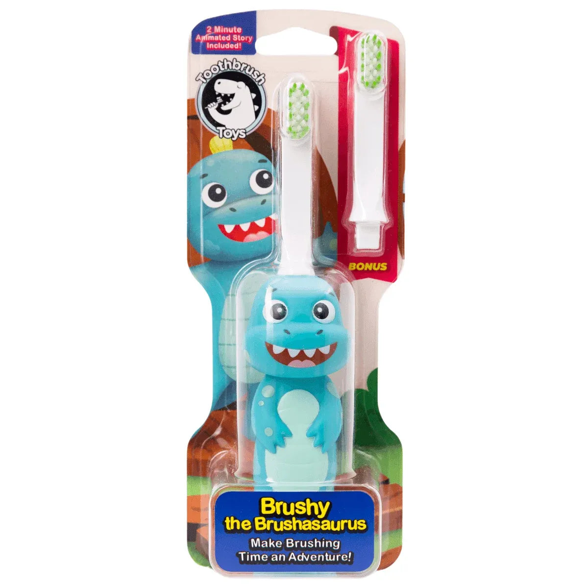 Brushy the Brushasaurus - Toothbrush Toys - Little Red General Store