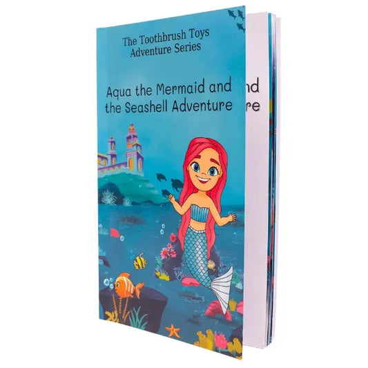 Storybook: Aqua the Mermaid and the Seashell Adventure - Toothbrush Toys - Little Red General Store