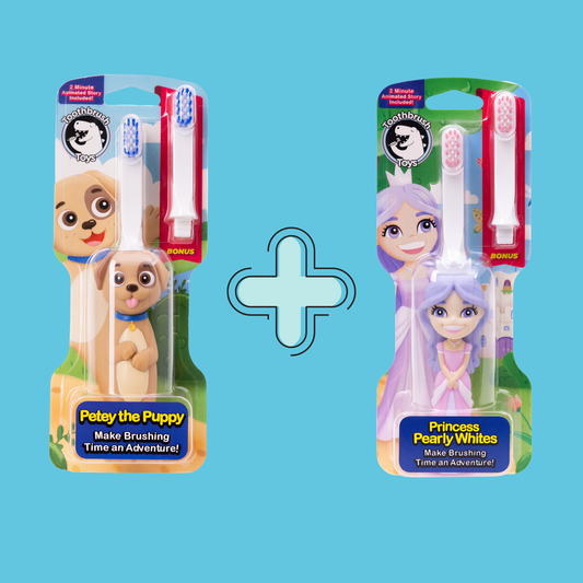 Petey & Princess Brushing Adventure - Toothbrush Toys - Little Red General Store