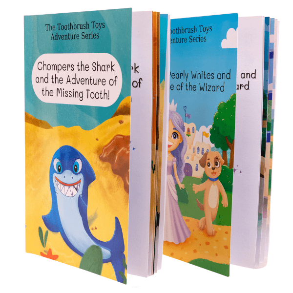 Storybook: Chompers the Shark and the Adventure of the Missing Tooth! - Toothbrush Toys - Little Red General Store