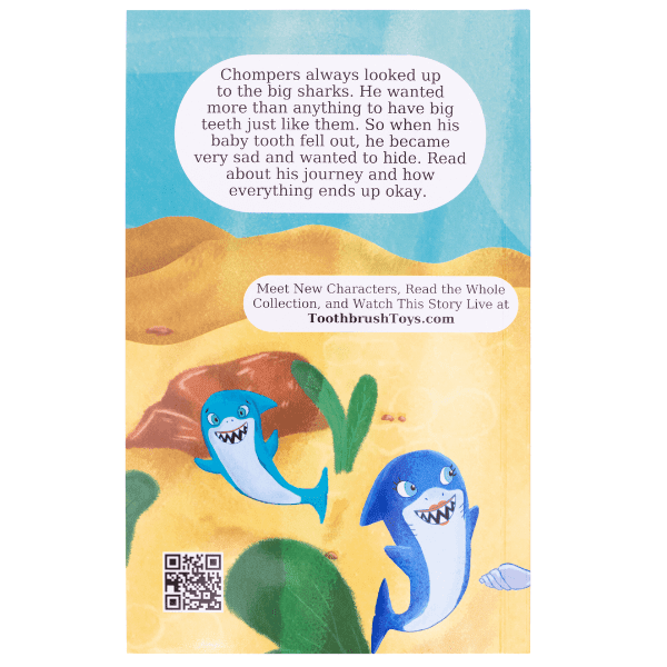 Storybook: Chompers the Shark and the Adventure of the Missing Tooth! - Toothbrush Toys - Little Red General Store