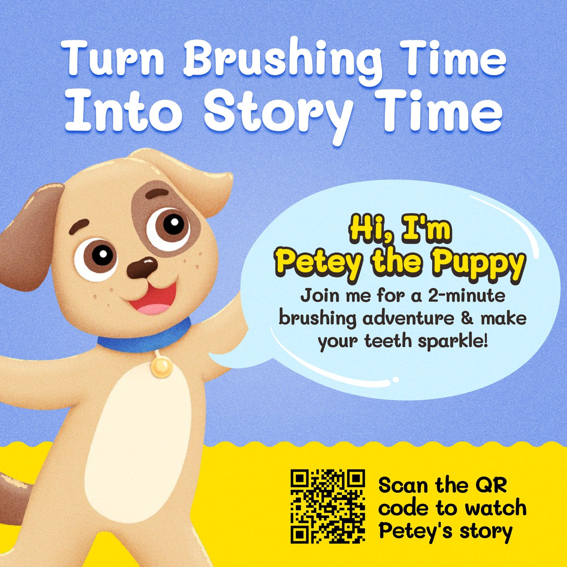 Petey the Puppy - Toothbrush Toys - Little Red General Store