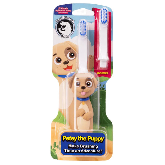 Petey the Puppy - Toothbrush Toys - Little Red General Store
