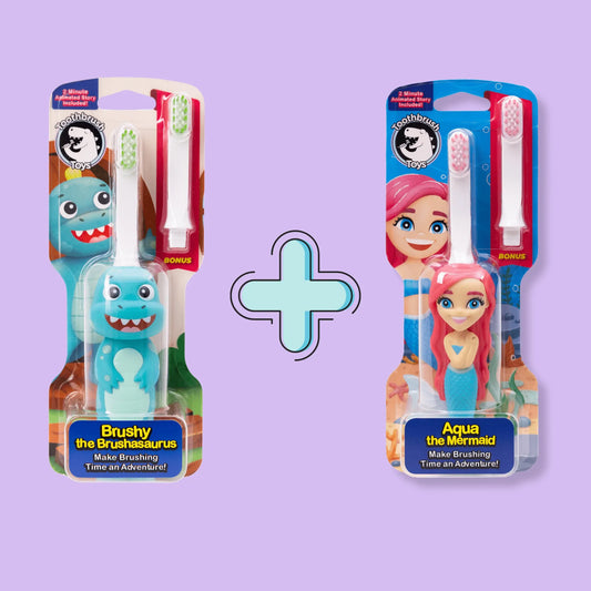 Mermaid & Dino Adventure Pack - Toothbrush Toys - Little Red General Store