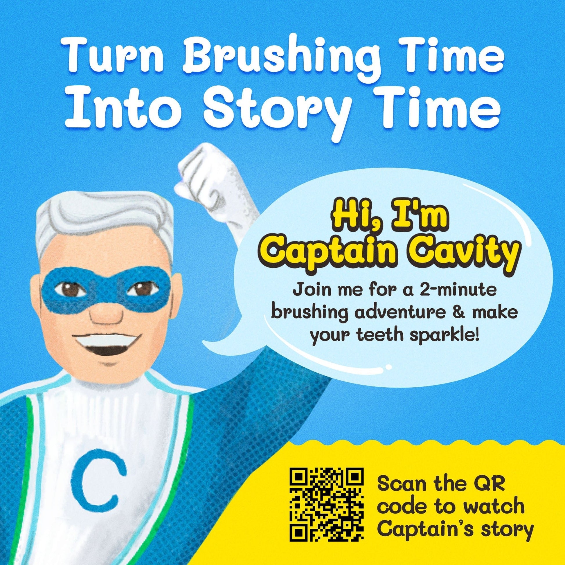 Captain Cavity - Toothbrush Toys - Little Red General Store