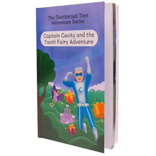 Storybook: Captain Cavity and the Tooth Fairy Adventure! - Toothbrush Toys - Little Red General Store
