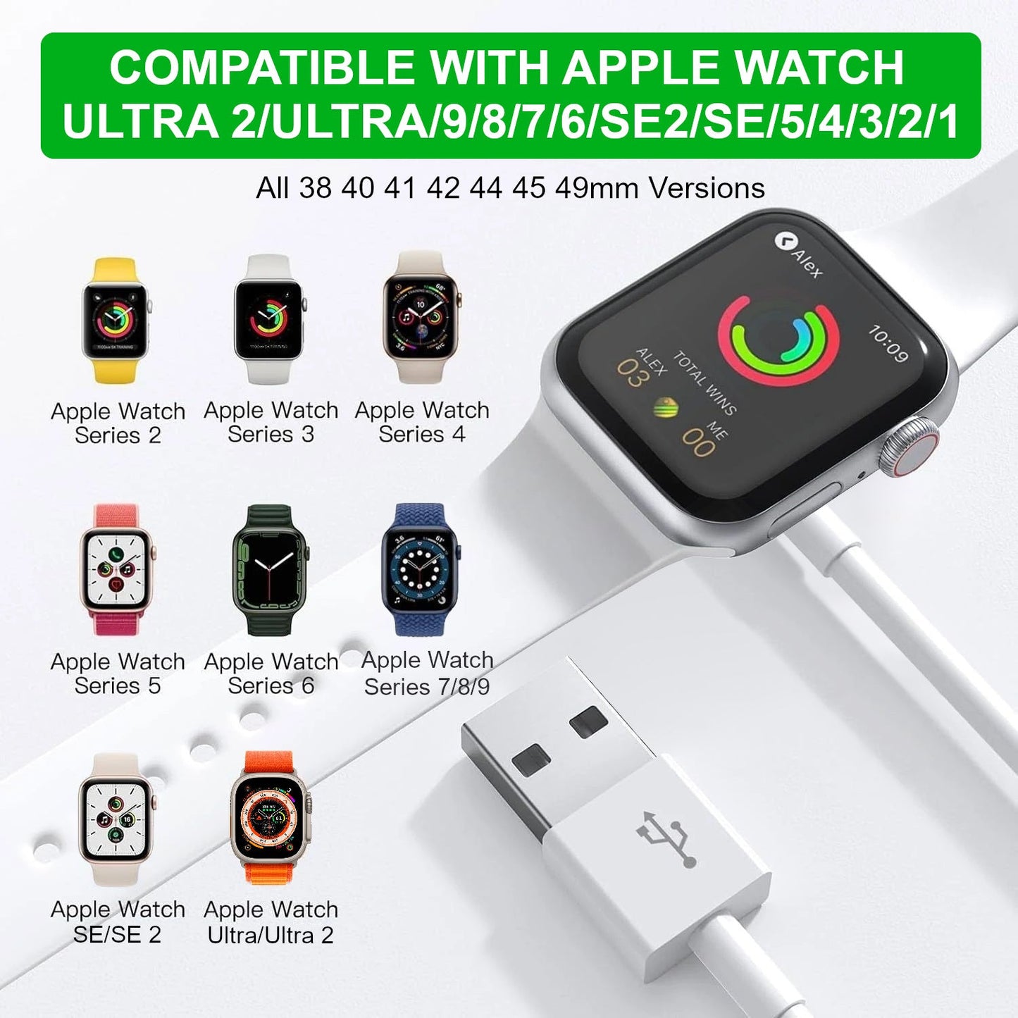 3.3FT Apple Watch Charger Cable - Top - Up - Smart charging solutions - Little Red General Store