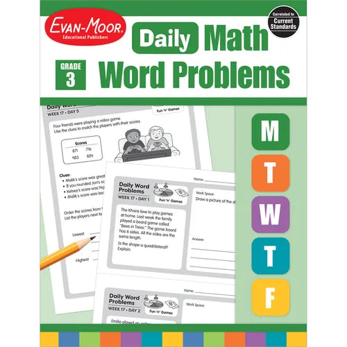 Daily Word Problems, Grade 3
