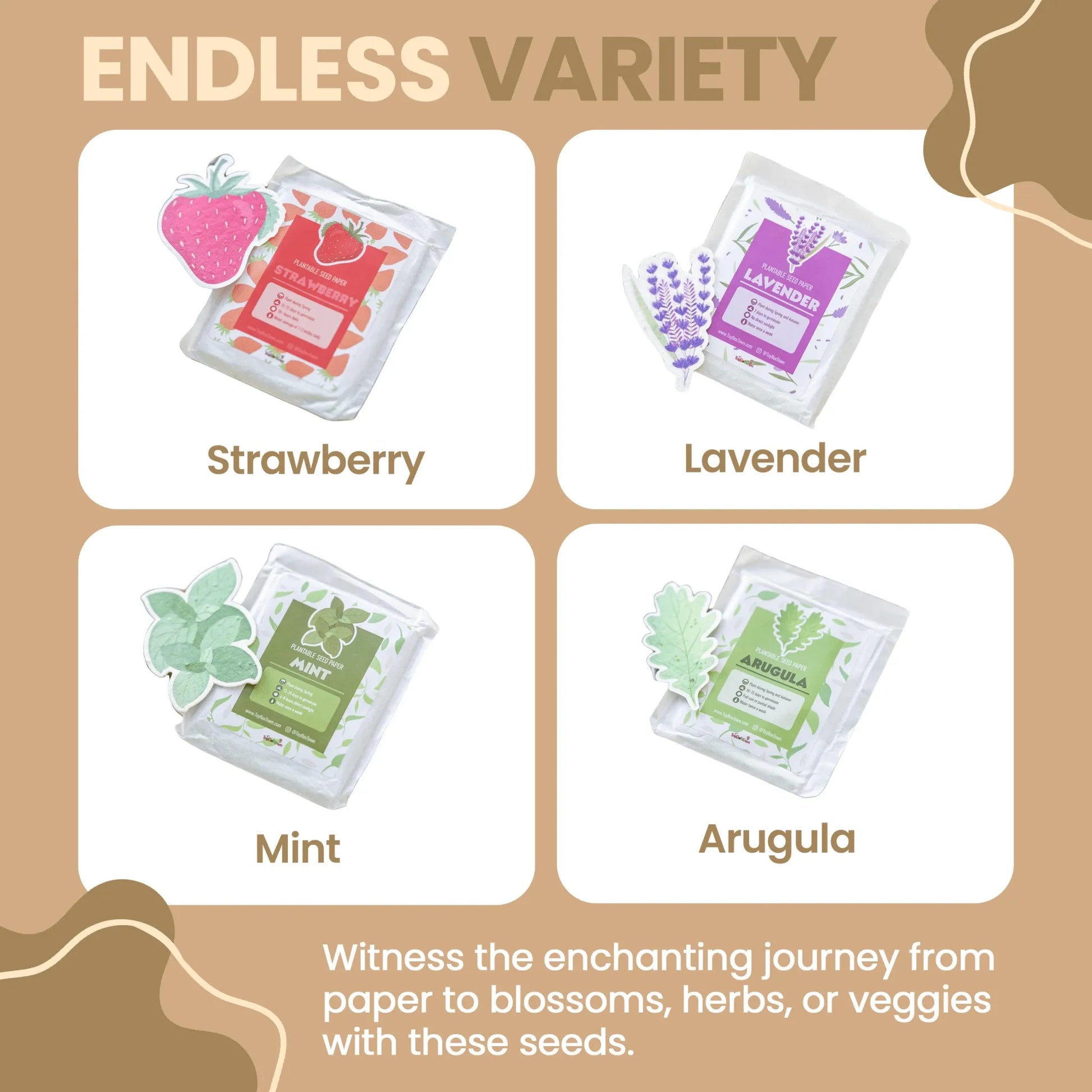 Mint Plantable Seed Paper - ToyBoxTown - Little Red General Store