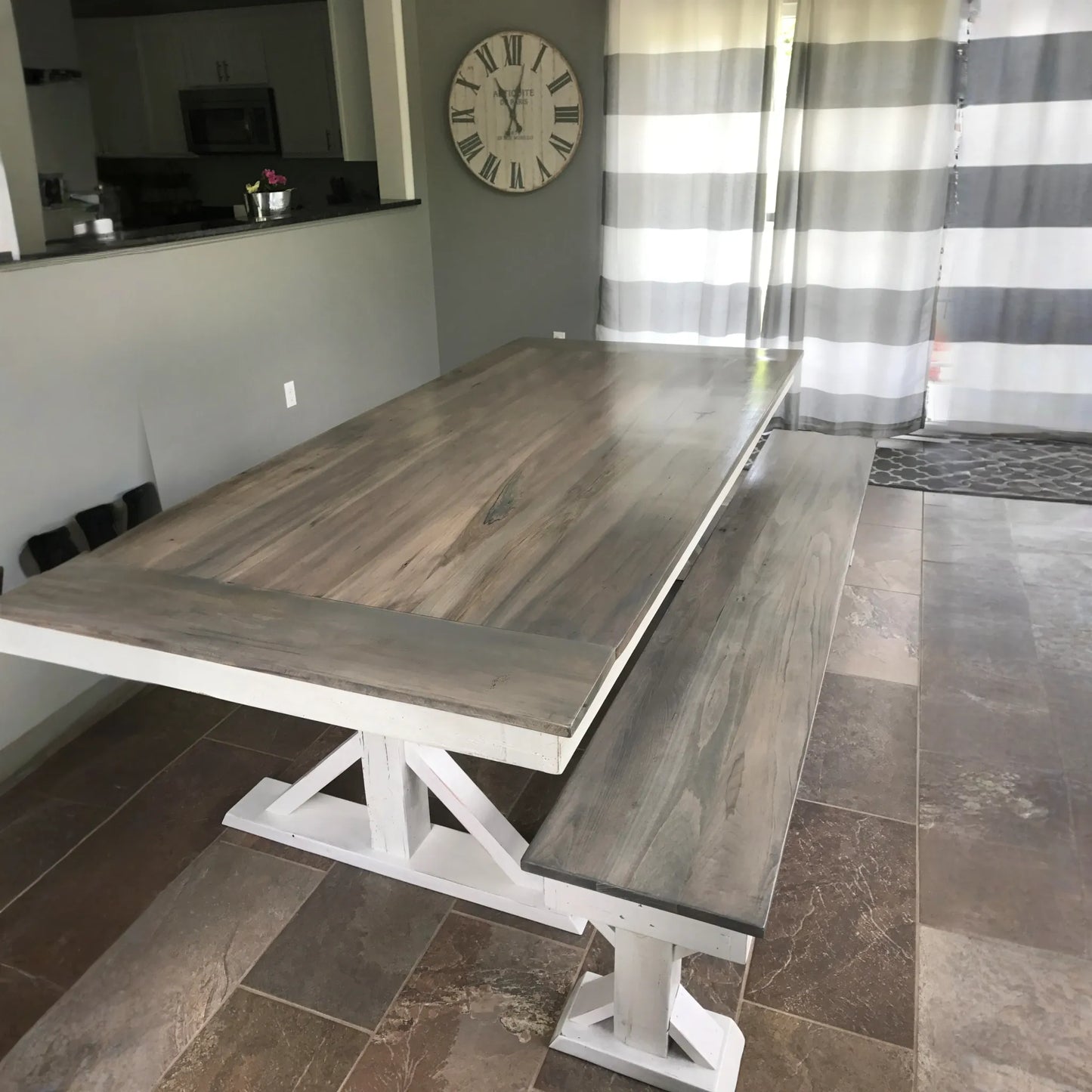 Trestle X Farmhouse Dining Table