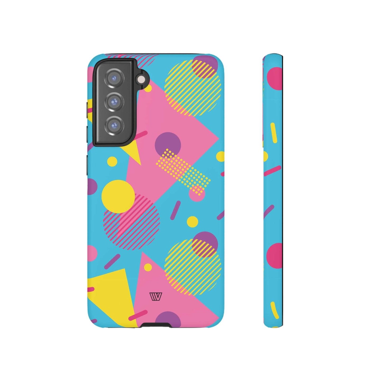 80s / 90s RETO PATTERN LIGHT BLUE | Tough Phone Case - Trovvve - Little Red General Store