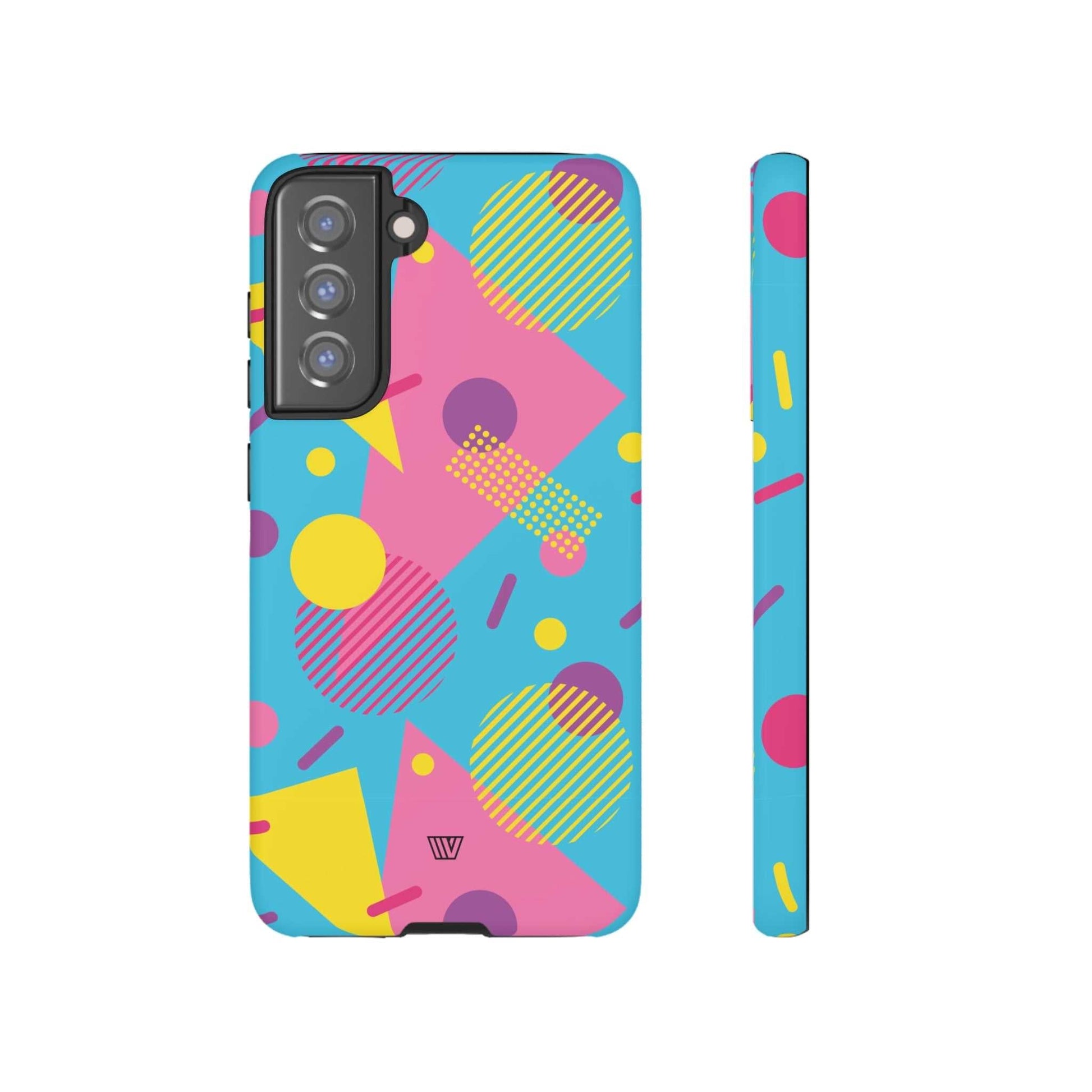 80s / 90s RETO PATTERN LIGHT BLUE | Tough Phone Case - Trovvve - Little Red General Store