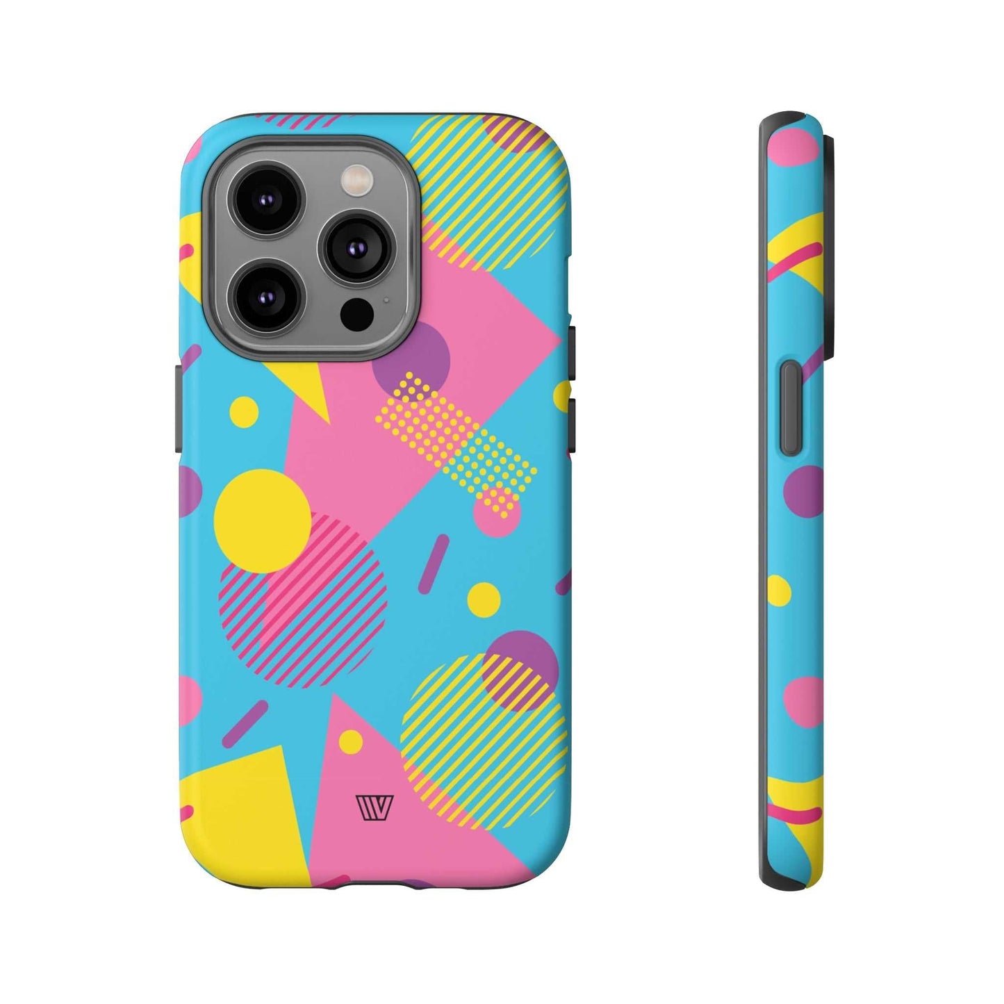80s / 90s RETO PATTERN LIGHT BLUE | Tough Phone Case - Trovvve - Little Red General Store