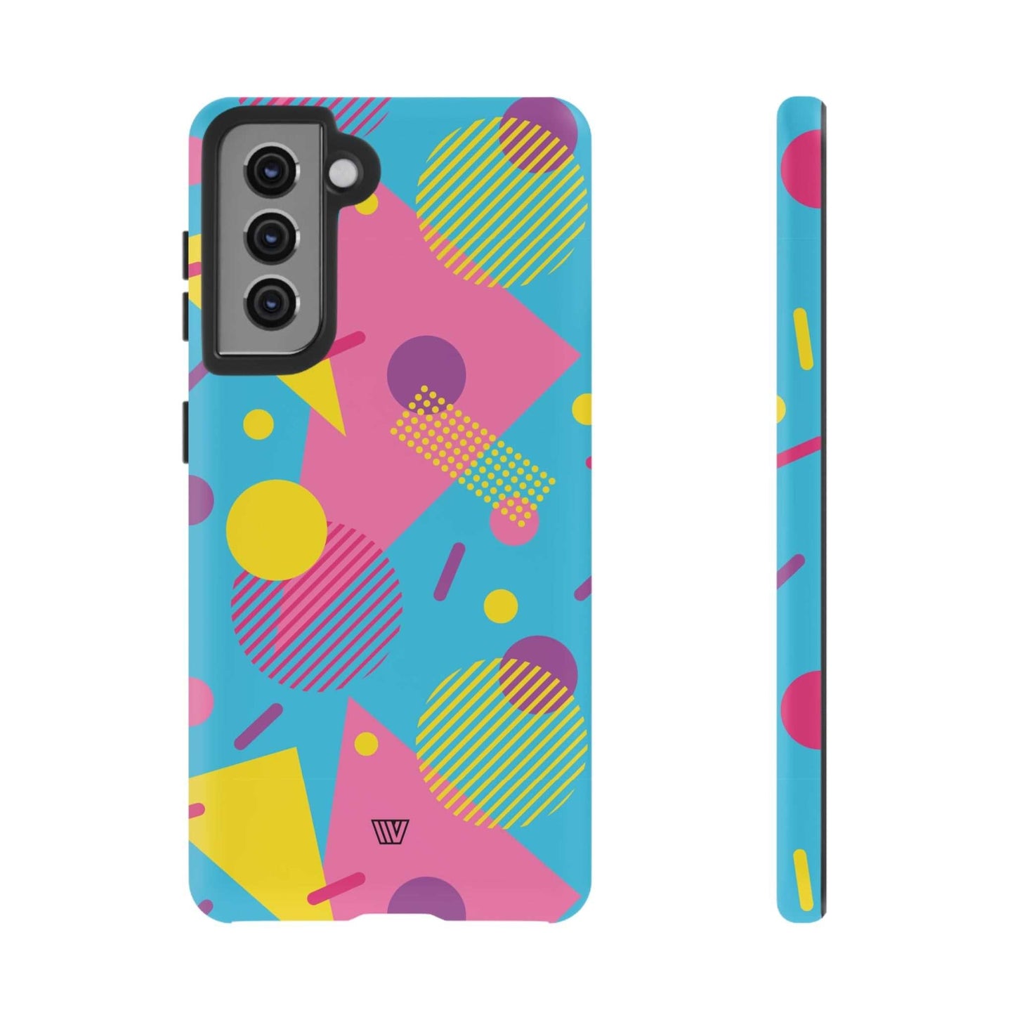 80s / 90s RETO PATTERN LIGHT BLUE | Tough Phone Case - Trovvve - Little Red General Store