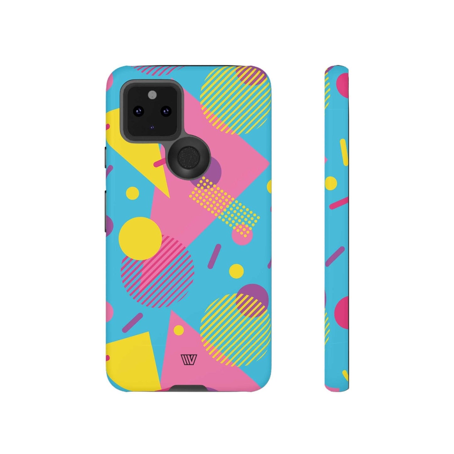 80s / 90s RETO PATTERN LIGHT BLUE | Tough Phone Case - Trovvve - Little Red General Store