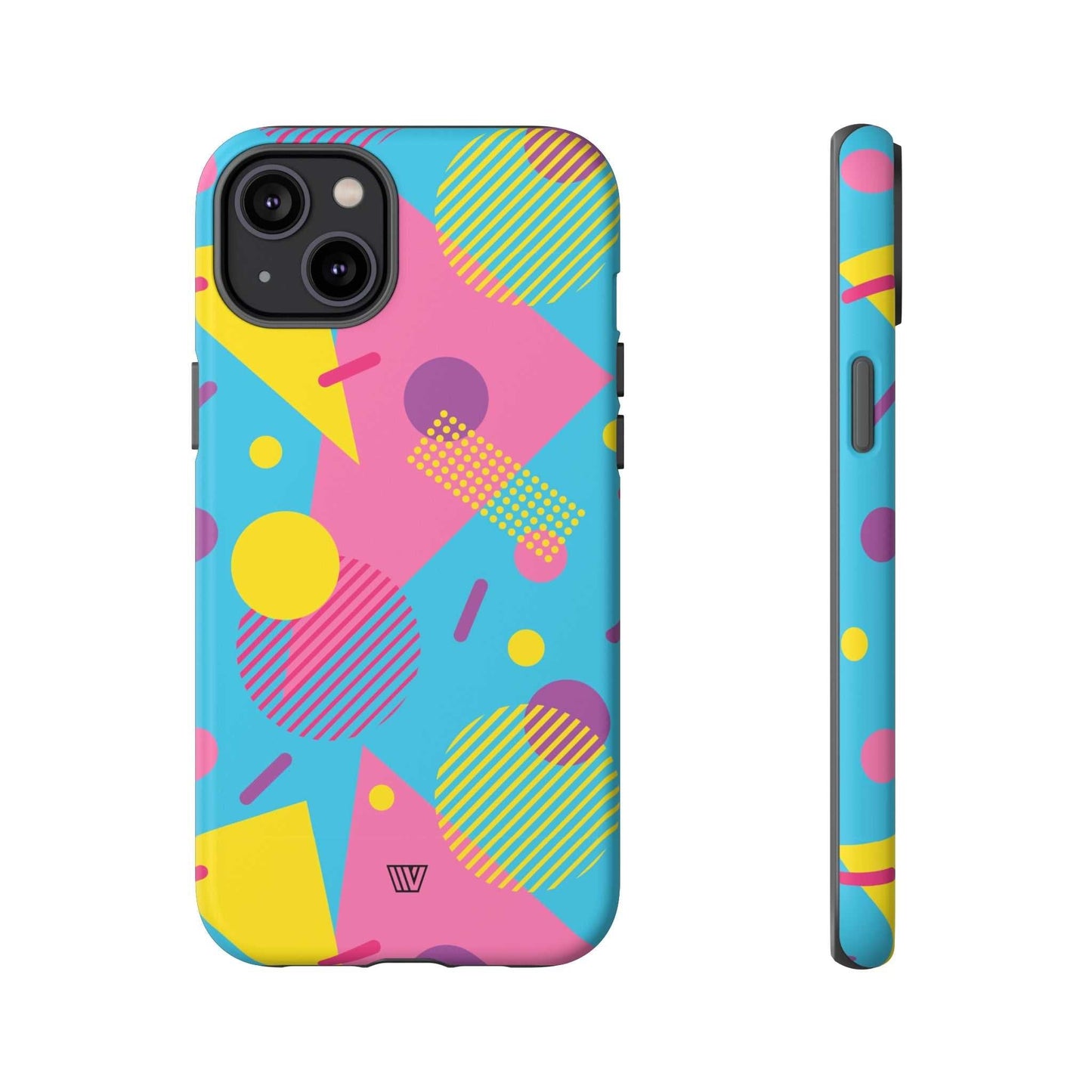 80s / 90s RETO PATTERN LIGHT BLUE | Tough Phone Case - Trovvve - Little Red General Store