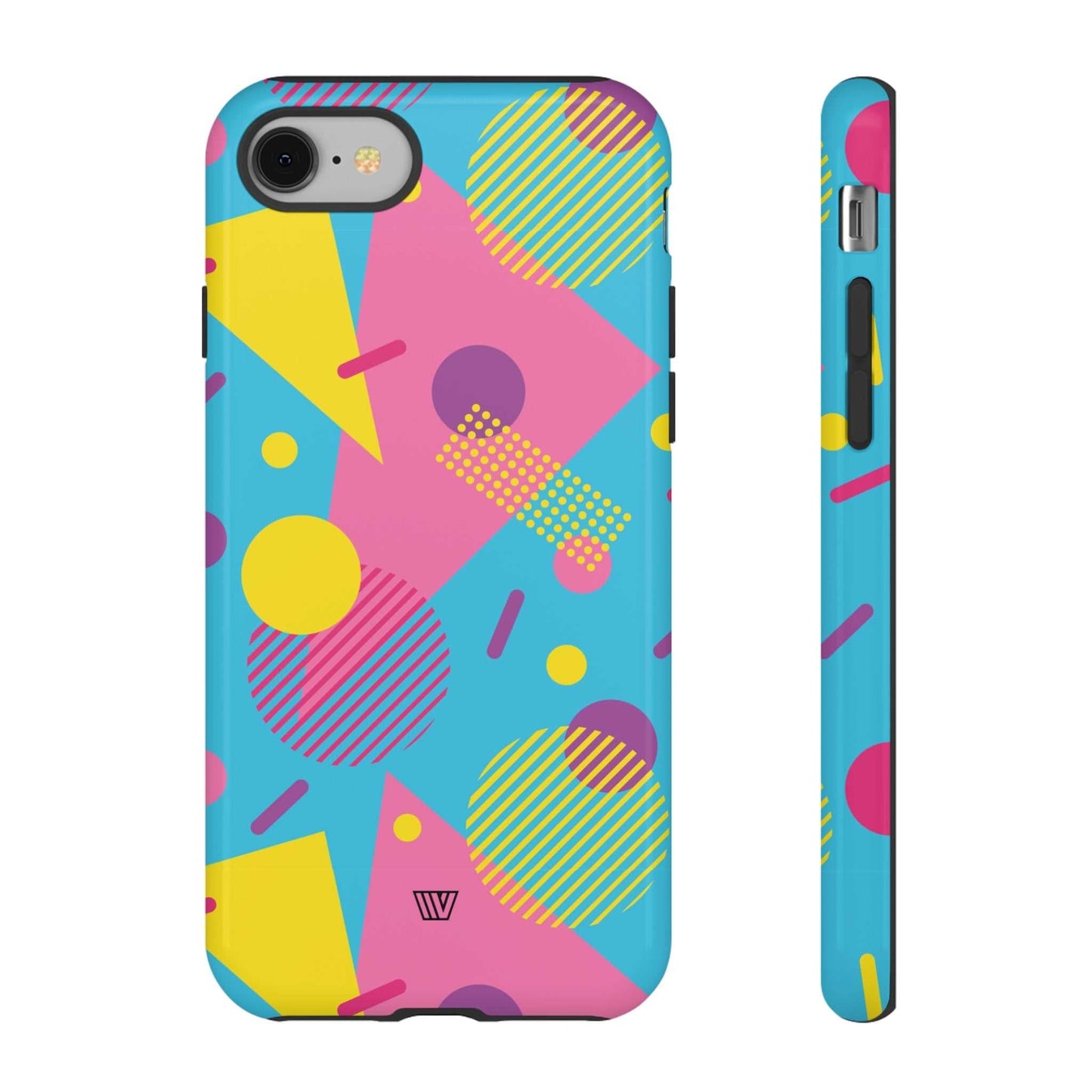 80s / 90s RETO PATTERN LIGHT BLUE | Tough Phone Case - Trovvve - Little Red General Store
