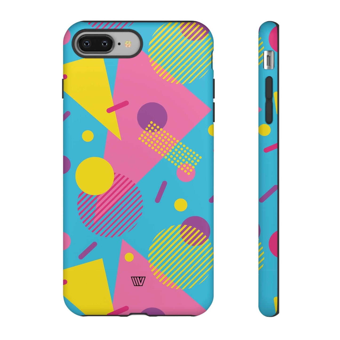 80s / 90s RETO PATTERN LIGHT BLUE | Tough Phone Case - Trovvve - Little Red General Store