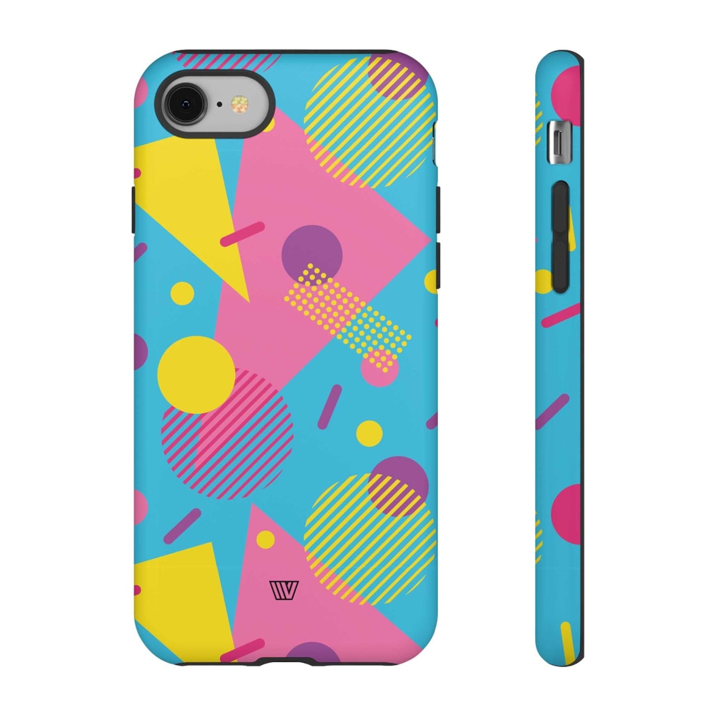 80s / 90s RETO PATTERN LIGHT BLUE | Tough Phone Case - Trovvve - Little Red General Store