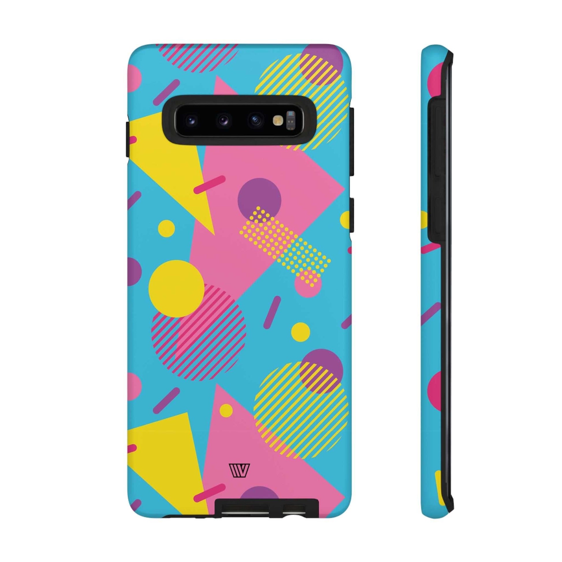 80s / 90s RETO PATTERN LIGHT BLUE | Tough Phone Case - Trovvve - Little Red General Store