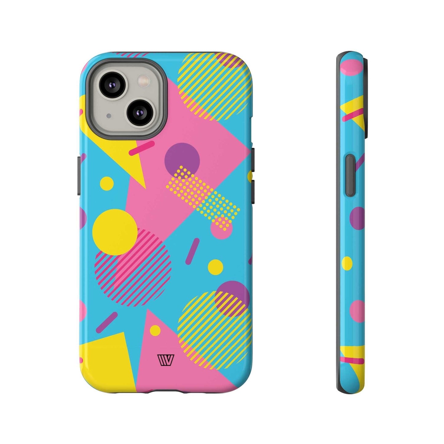 80s / 90s RETO PATTERN LIGHT BLUE | Tough Phone Case - Trovvve - Little Red General Store