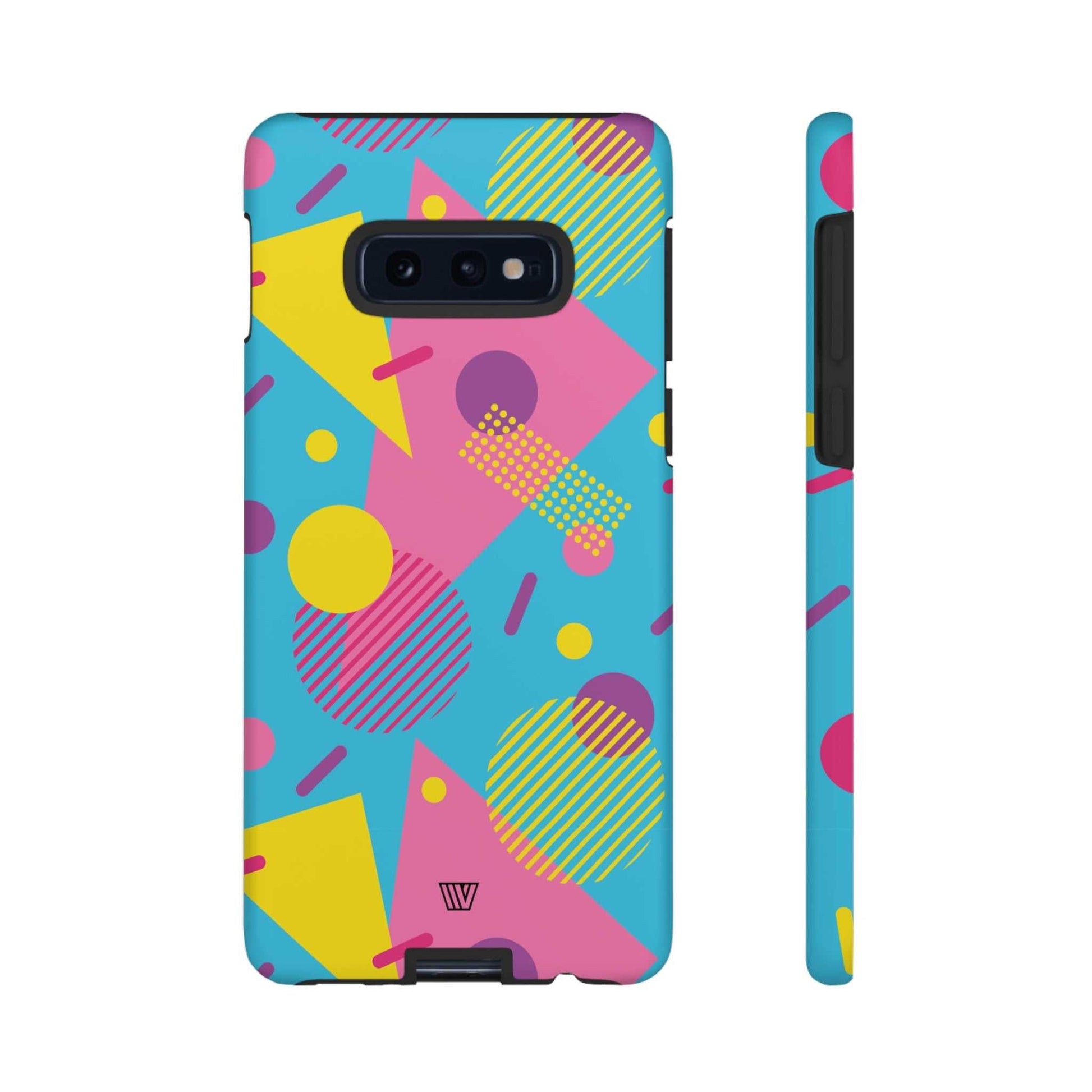 80s / 90s RETO PATTERN LIGHT BLUE | Tough Phone Case - Trovvve - Little Red General Store