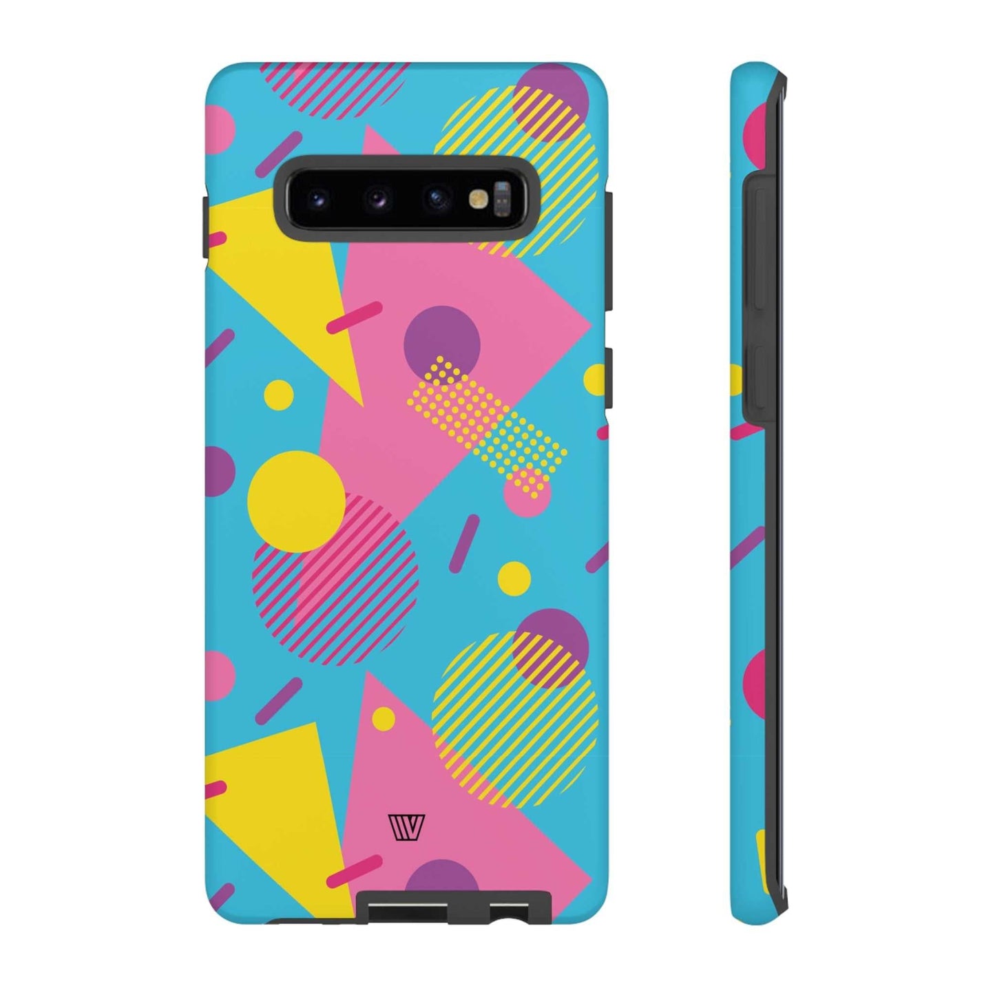 80s / 90s RETO PATTERN LIGHT BLUE | Tough Phone Case - Trovvve - Little Red General Store