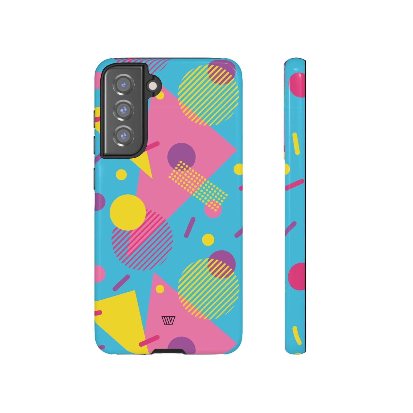 80s / 90s RETO PATTERN LIGHT BLUE | Tough Phone Case - Trovvve - Little Red General Store