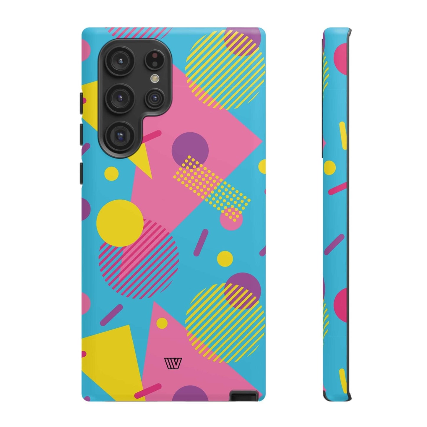 80s / 90s RETO PATTERN LIGHT BLUE | Tough Phone Case - Trovvve - Little Red General Store