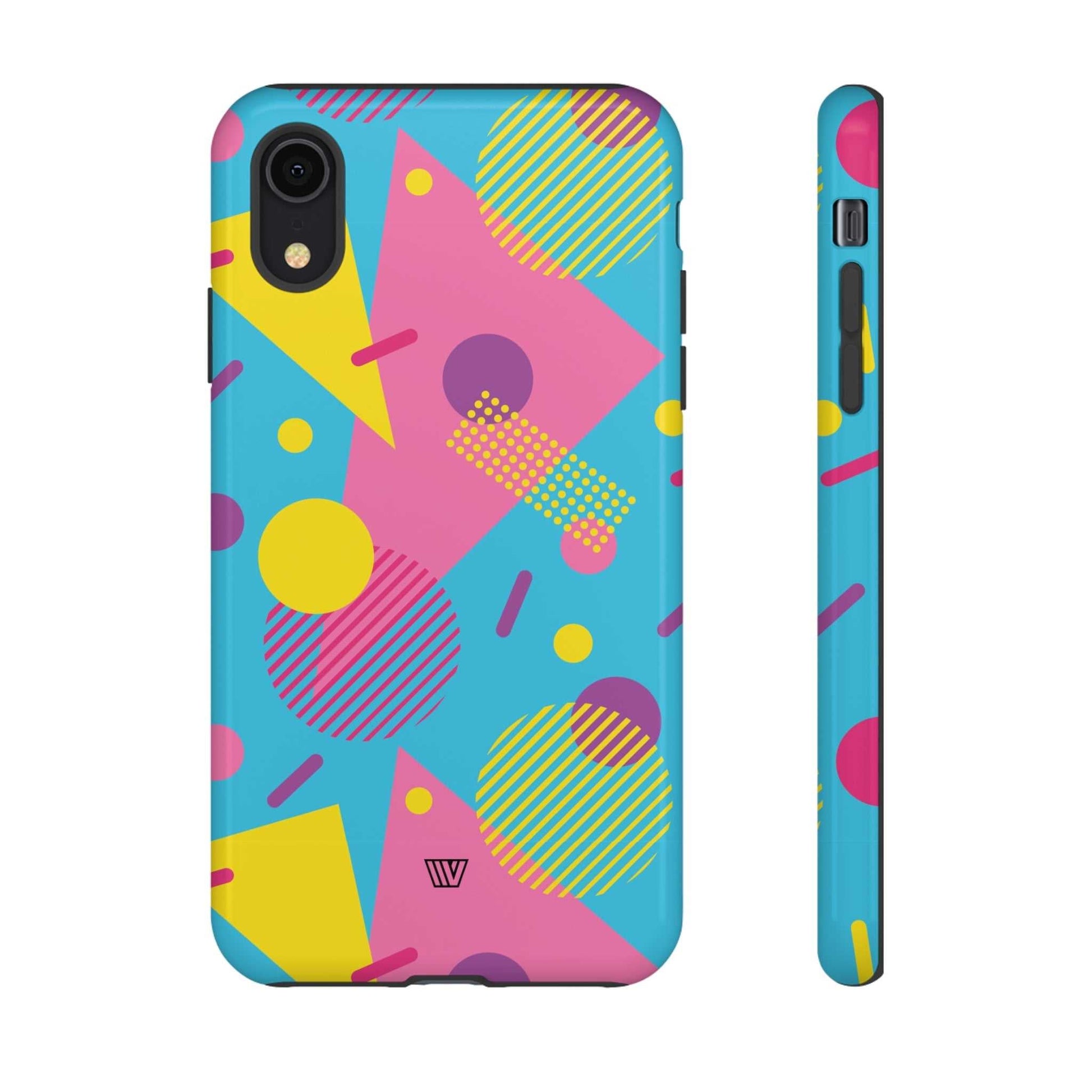 80s / 90s RETO PATTERN LIGHT BLUE | Tough Phone Case - Trovvve - Little Red General Store