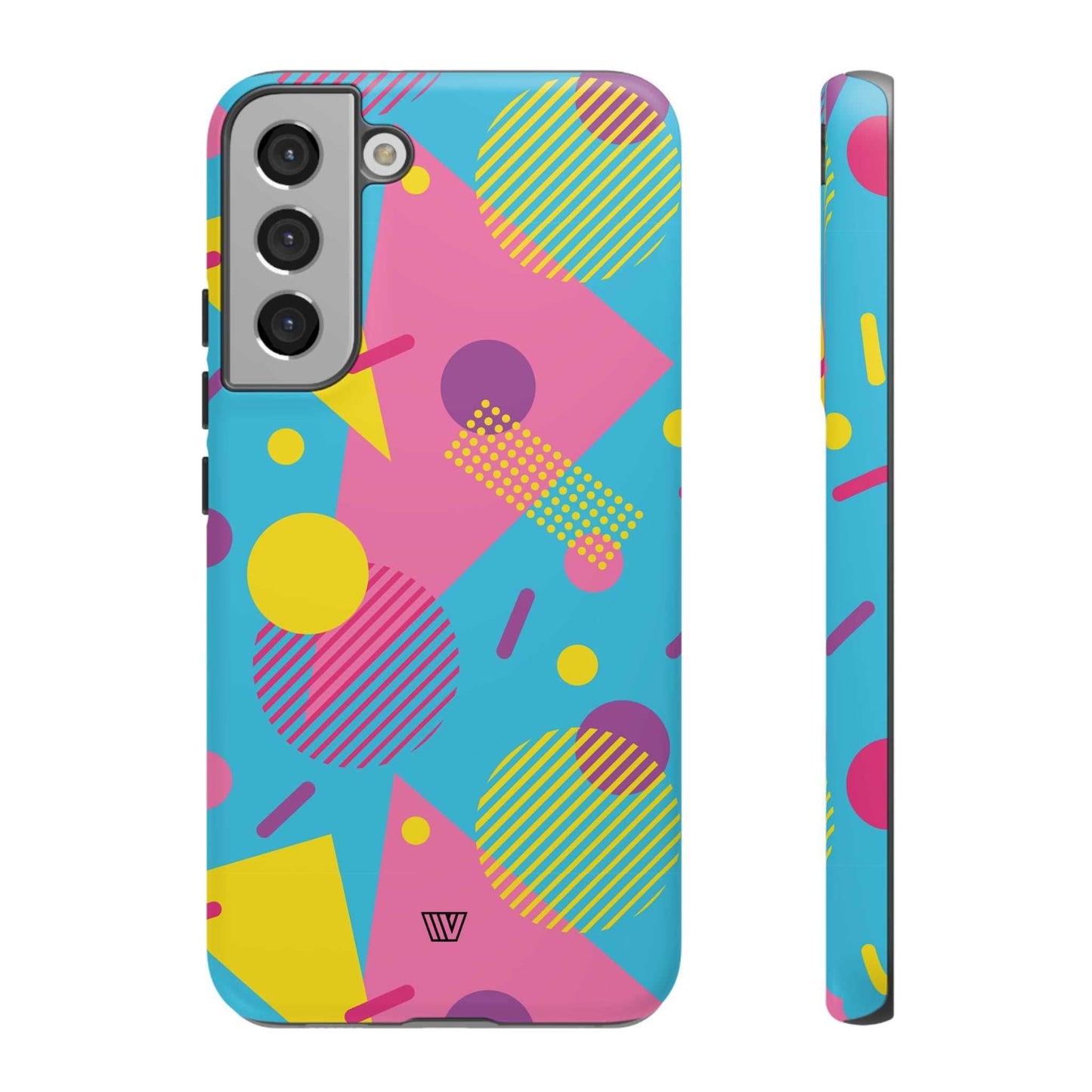 80s / 90s RETO PATTERN LIGHT BLUE | Tough Phone Case - Trovvve - Little Red General Store