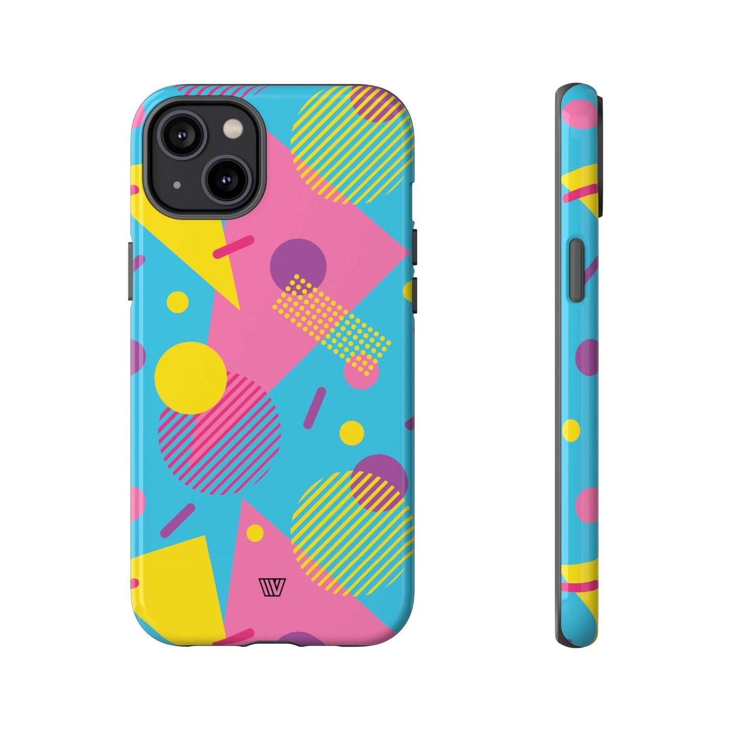 80s / 90s RETO PATTERN LIGHT BLUE | Tough Phone Case - Trovvve - Little Red General Store