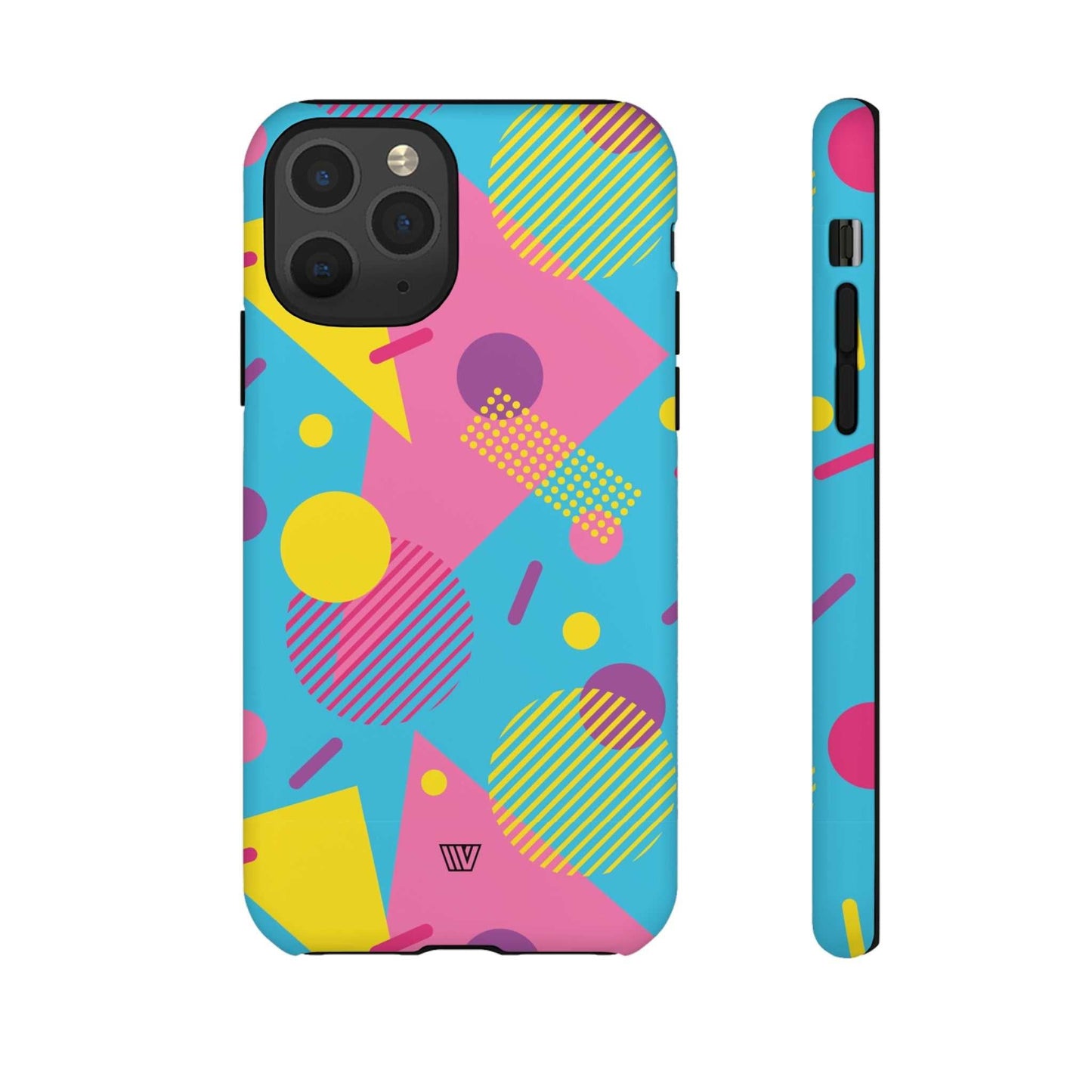 80s / 90s RETO PATTERN LIGHT BLUE | Tough Phone Case - Trovvve - Little Red General Store