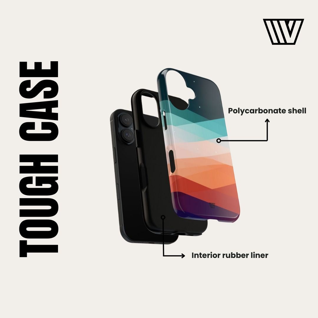 80s / 90s RETO PATTERN LIGHT BLUE | Tough Phone Case - Trovvve - Little Red General Store
