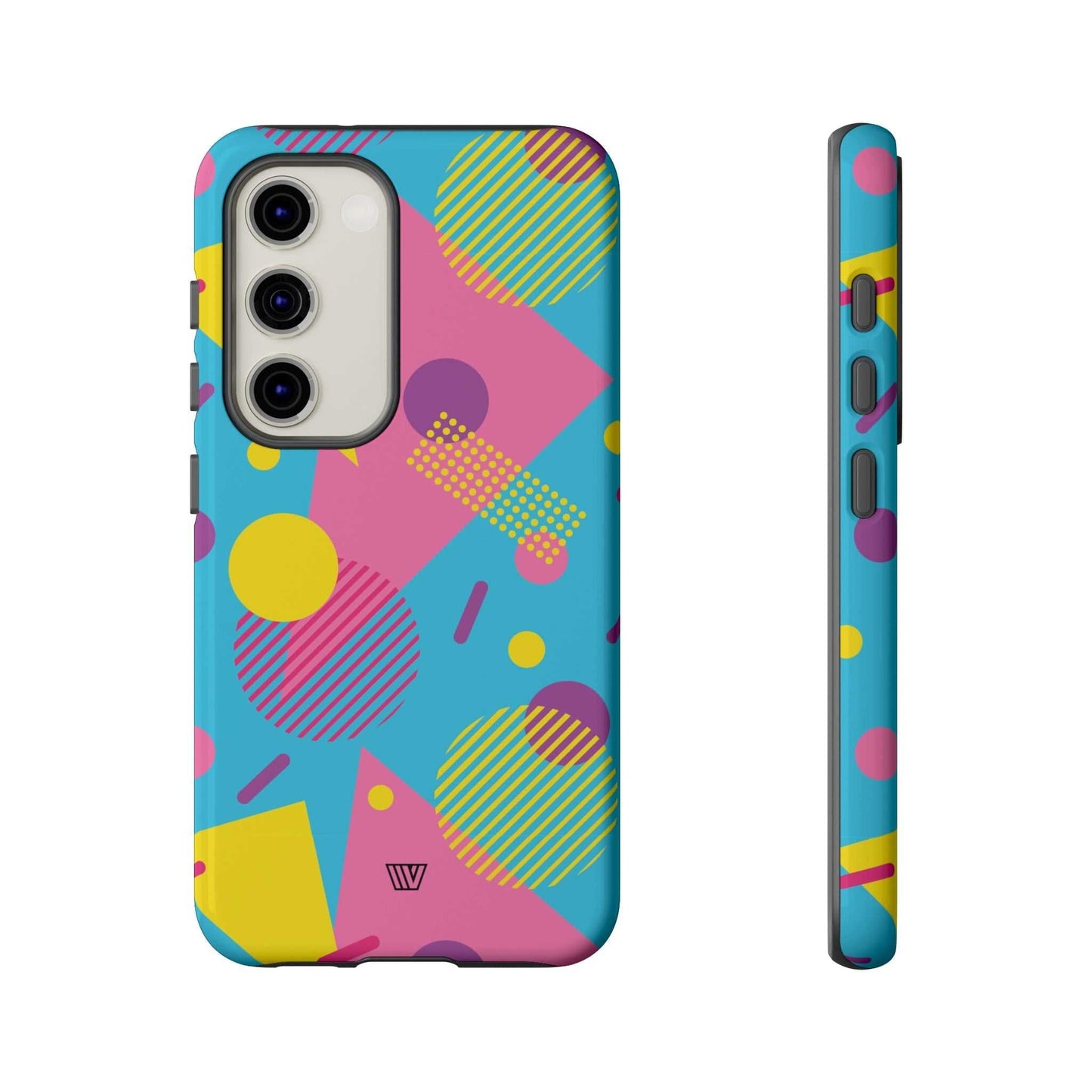 80s / 90s RETO PATTERN LIGHT BLUE | Tough Phone Case - Trovvve - Little Red General Store