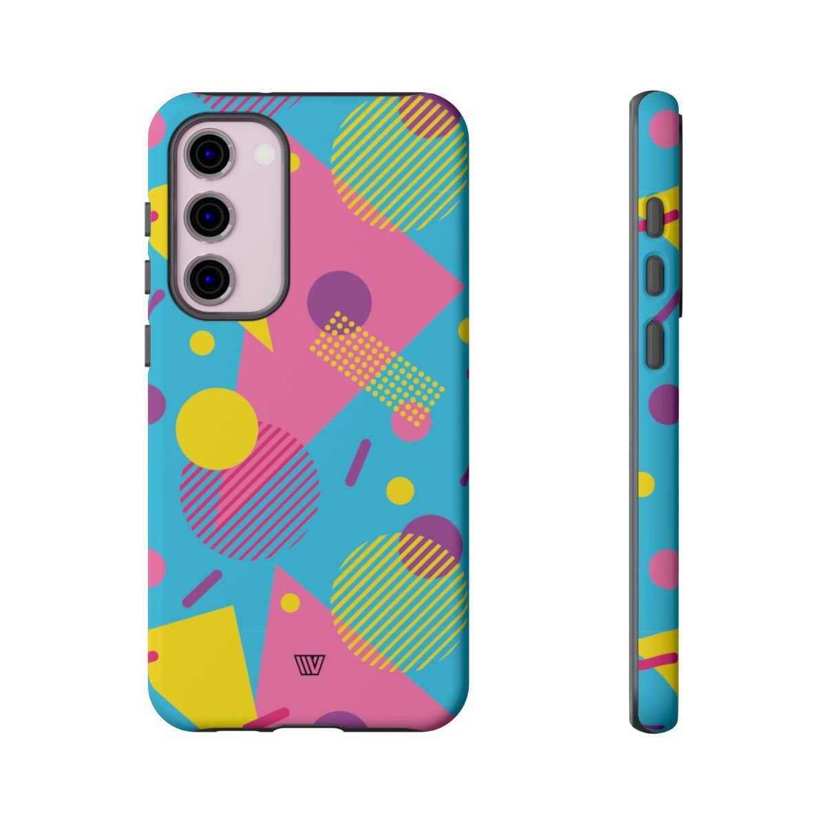 80s / 90s RETO PATTERN LIGHT BLUE | Tough Phone Case - Trovvve - Little Red General Store